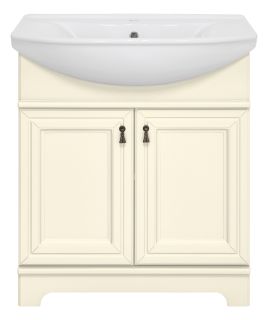 Напольная тумба под раковину Misty Лувр 75см слоновая кость